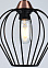 Люстра IL2001-1PA-05 BK ROSE GD 40Вт Е27 S=6м2  *1
