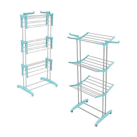 Сушилка для белья напольная 3-х уровн. "Ника" дл.суш.пол.20м выс.1,25м Серый(Серебр.,Белый) СБВ5 *1