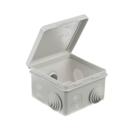 Коробка распаячная 7 вх. ОП 80х80х50мм  IP54 TDM SQ1401-0512 инд. штр-код *10/100