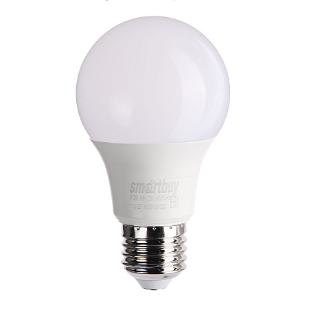 Лампа светодиодная 11W Е27 груша 6К холодный A60 Smartbuy *10/100