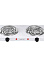 Электроплитка 2 конфорки 2000Вт спираль, белая Galaxy Line GL3004 *1/6