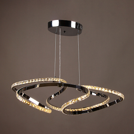 Люстра 8897/130W Chrome 500 мм 3 реж., пульт S=16м2  VERNER LIGHTING *1