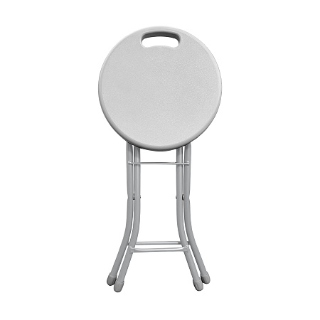 Табурет Складной с пластм. кругл.сидением, металл.опоры с dтруб 22мм цвета:"микс"ТПС1 "Ника" *1/6