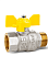 Кран шаровый 1/2" (Ø15) ГАЗОВЫЙ М/П бабочка GAZ LD Pride 47.15. (аналог ЖЗ72) *1/30