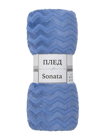 Плед 150*200см фланель жаккард зигзаг голубой TF FNZ LTBL1 033/1520 NC Absolute *1