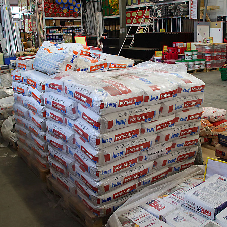 Штукатурка гипсовая Ротбанд  для стен и потолков 30 кг КНАУФ *1/40