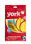 Перчатки латексные с хлопк.напыл. Желтые 1пара р-р "L"  092010 "York" *12/144