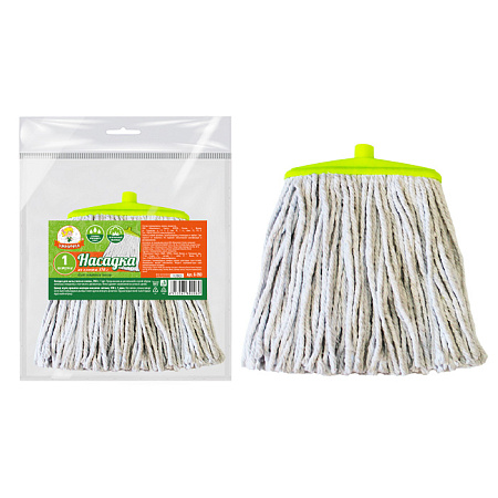 Насадка сменная д/мытья пола верёвочная х/б 350г ПЛОСКАЯ G-350 "Умничка" *1/50