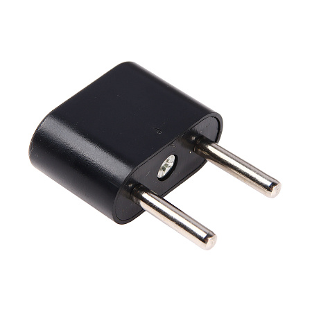 Переходник плоский 10А 250В черный TDM SQ1806-0088 *10/50