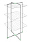 Сушилка для белья напольная 3-х уровн. "Ника" дл.суш.пол.30м выс.1,35м Серебр.(Белый) СБВ1 *1/2