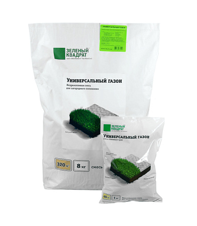 Газон Универсальный 1кг Зелёный Квадрат *5/20
