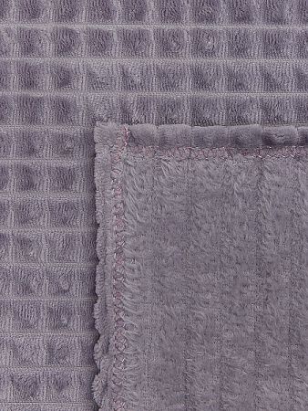 Плед 200*220см фланель кубики лёгкий сиреневый YLS FNQL DKLI3 050/2022 NC Absolute *1