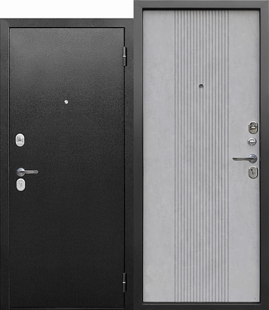 Дверь металлическая 6 см Бетон снежный NOVA 960х2050 ПРАВАЯ ФЕРРОНИ *1