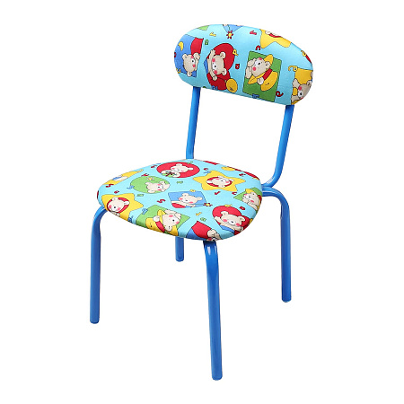 Стульчик детский с мягк. сид. выс.29см, каркас- металл.труба СТУ5 ("Ника" Ижевск) *1/4