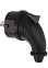 Вилка угловая КАУЧУК Smartbuy 2P+PE 16А 230В IP44 (SBE-16-P09-R)   *1/200