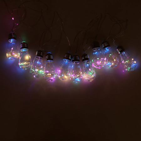 Гирлянда Нить 3м 80LED мульти Лампа прозрачная нить IP20 6929846 *1/60