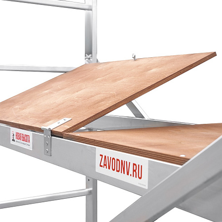 Вышка-тура алюм. "NV 2450" раб.выс.5,16м,помост1,4х0,5м,мах нагр.150кг арт.2450408 "Новая высота"*1