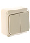 Выключатель "Этюд" ОП 2кл. кремовый ВА10-002К *10/25