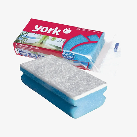 Губка для уборки санитарная 135х70х43мм арт.030080 ("YORK") *1/30