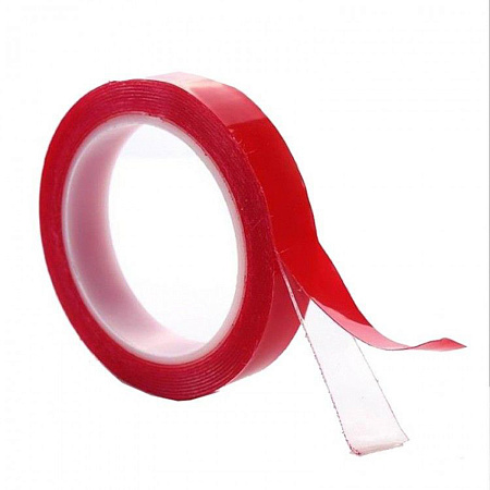 Лента клей двусторонняя вспененный акрил Супертонкая Пр.10мм х2,5м TG-010-0.5-2.5-RE "ABRO"*1/144