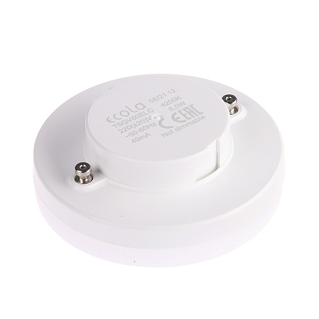 Лампа светодиодная 6W GX53 таблетка 4K нейтральный матовая Ecola 27x75 T5QV60ELC* 10/100