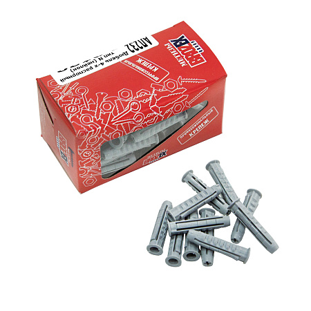 Дюбель 4-х распорный нейлон тип N BROZEX  6*30 коробка (100шт) *10