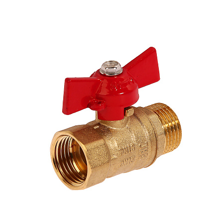 Кран шаровый 1/2" (Ø15) М/П бабочка STI 11Б27п1 (465) (аналог КР01)*1/160