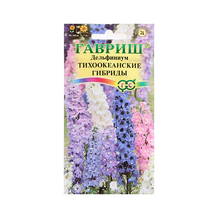 Семена Дельфиниум Тихоокеанские гибриды смесь  0,1-0,05гр Гавриш *10/200
