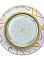 Светильник встраиваемый GX53 H4 Ecola Стекло Круг золото-золото на белом 38*12 FG53RNECH *10/30