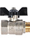 Кран шаровый 1/2" (Ø15) М/П бабочка LD Pride 47.15. (аналог ИА33) *1/30