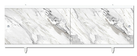 Экран под ванну "Ультра легкий" Мрамор серый 1,68м *2