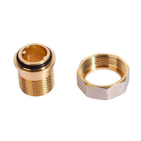Кран шаровый 1/2" (Ø15) М/П бабочка с американкой СТМ (СТАНДАРТ) CWAFM012 (аналог ЗФ782) *1/20/120