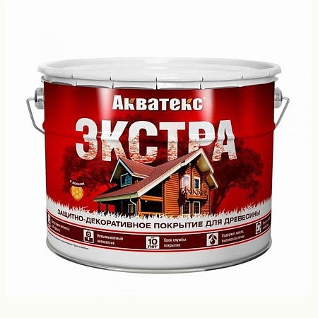 Защитно-декоративное покрытие для древесины алкидное орегон 9 л Акватекс-ЭКСТРА *1/55