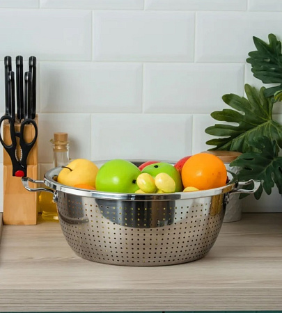 Дуршлаг нерж. d280мм 5,0л AST-005-ДГ-28 "ASTELL"  *1/50