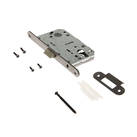 Защелка врезная п/ручку и фиксатор ГРАФИТ БЕСШУМНАЯ 5300-Р-WC-GRF Апекс *1/5/40