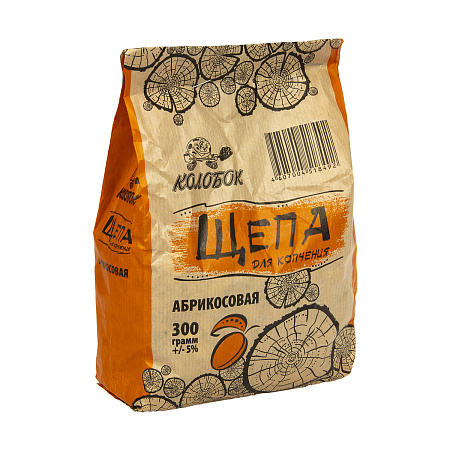 Щепа д/копчения Абрикосовая "Колобок" 300гр *25