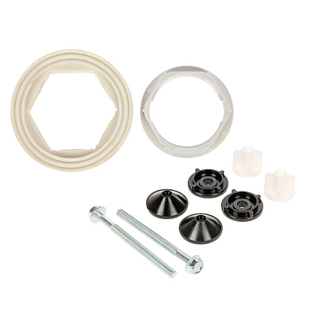 Арматура бачка (БЕЗ КЛАПАНА) белая (шток) пласт. ручка Уклад АС(110.00.14.0/110.00.00.0) *1/35