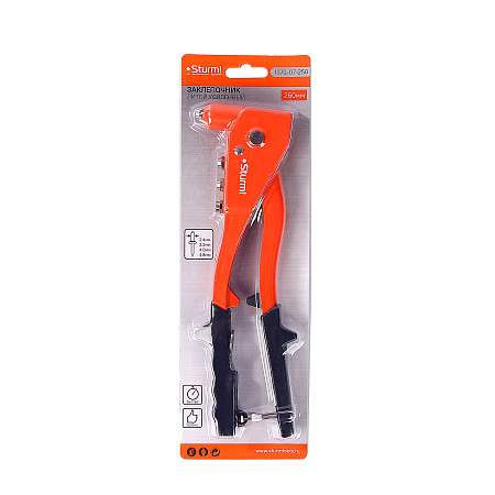 Пистолет заклепочный 250мм заклепки 2,4/3,2/4,0/4,8мм усиленный поворот.арт1070-01-250 STURM*1/10/40