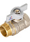 Кран шаровый 1/2" (Ø15) М/П бабочка СТМ (СТАНДАРТ) CWFMB012 (ЗФ769) *1/25/200