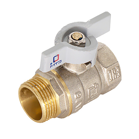 Кран шаровый 1/2" (Ø15) М/П бабочка СТМ (СТАНДАРТ) CWFMB012 (ЗФ769) *1/25/200