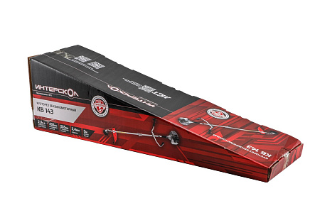 Триммер бензиновый 2Т 43см3 2,0л.с шир.скаш43см леска 2,4мм нож 25,5см КБ 143 ИНТЕРСКОЛ *1