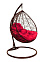 Кресло подвесное Кокон "Garda" капля, цвет коричн., подушка микс (нагрузка до 120кг) М-групп *1