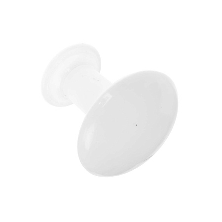 Ручка КНОПКА РК1-7 белая пластмасса  Кунгур *25/250