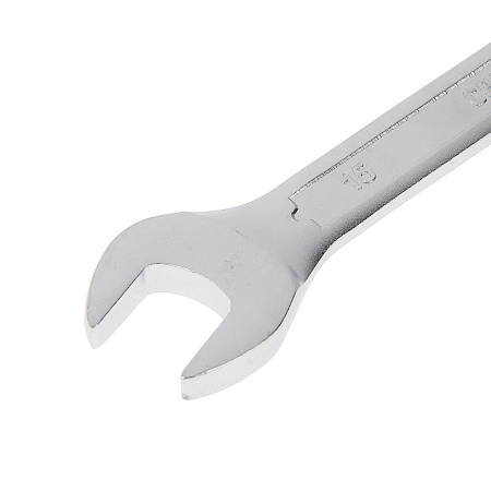 Ключ комбинированный 15мм холодный штамп CrV (70150) СЕРВИС КЛЮЧ *1/20/200