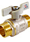 Кран шаровый 1/2" (Ø15) П/П бабочка СТМ (СТАНДАРТ) CWMMB012 (аналог ЗФ770) *1/25/200