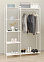 Вешалка напольная "Гардеробная" "Валенсия 1" с 5полками,шир.1,09м, выс.1,55м Белый ГСВ1 Б "ЗМИ" *1