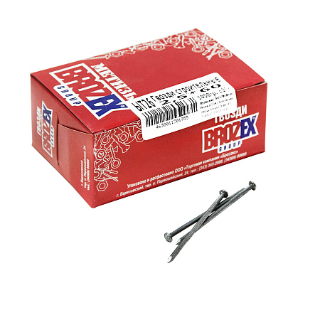 Гвозди строительные 2,5*60 1000гр BROZEX *5