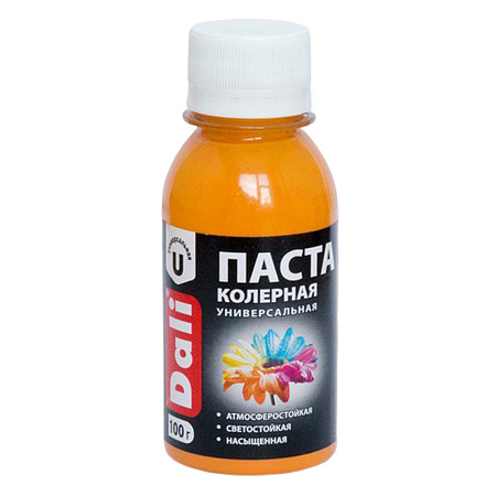 Колер паста оранжевый 0,1 кг ДАЛИ *8/48
