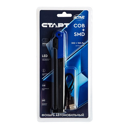 Фонарь ручной СТАРТ LАE 504-С1 Black аккумулятор 800mAh  *1/30