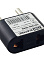 Переходник плоский 10А 250В черный TDM SQ1806-0088 *10/50